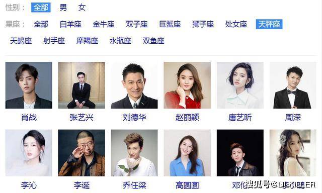 明星中的天秤座與巷弄深處的獨(dú)特風(fēng)味