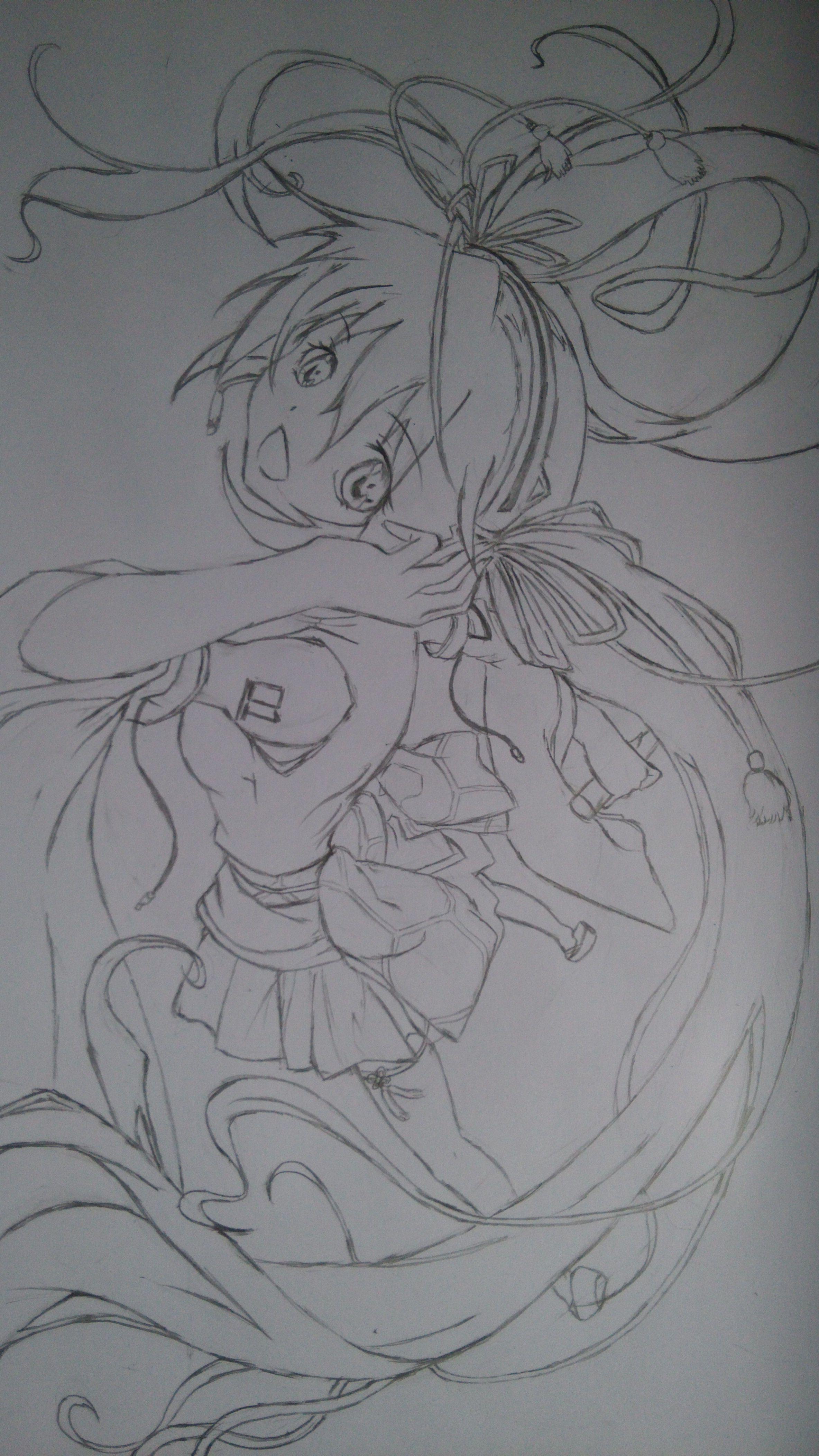 動漫女鉛筆畫，藝術(shù)之美與技術(shù)之精的完美結(jié)合