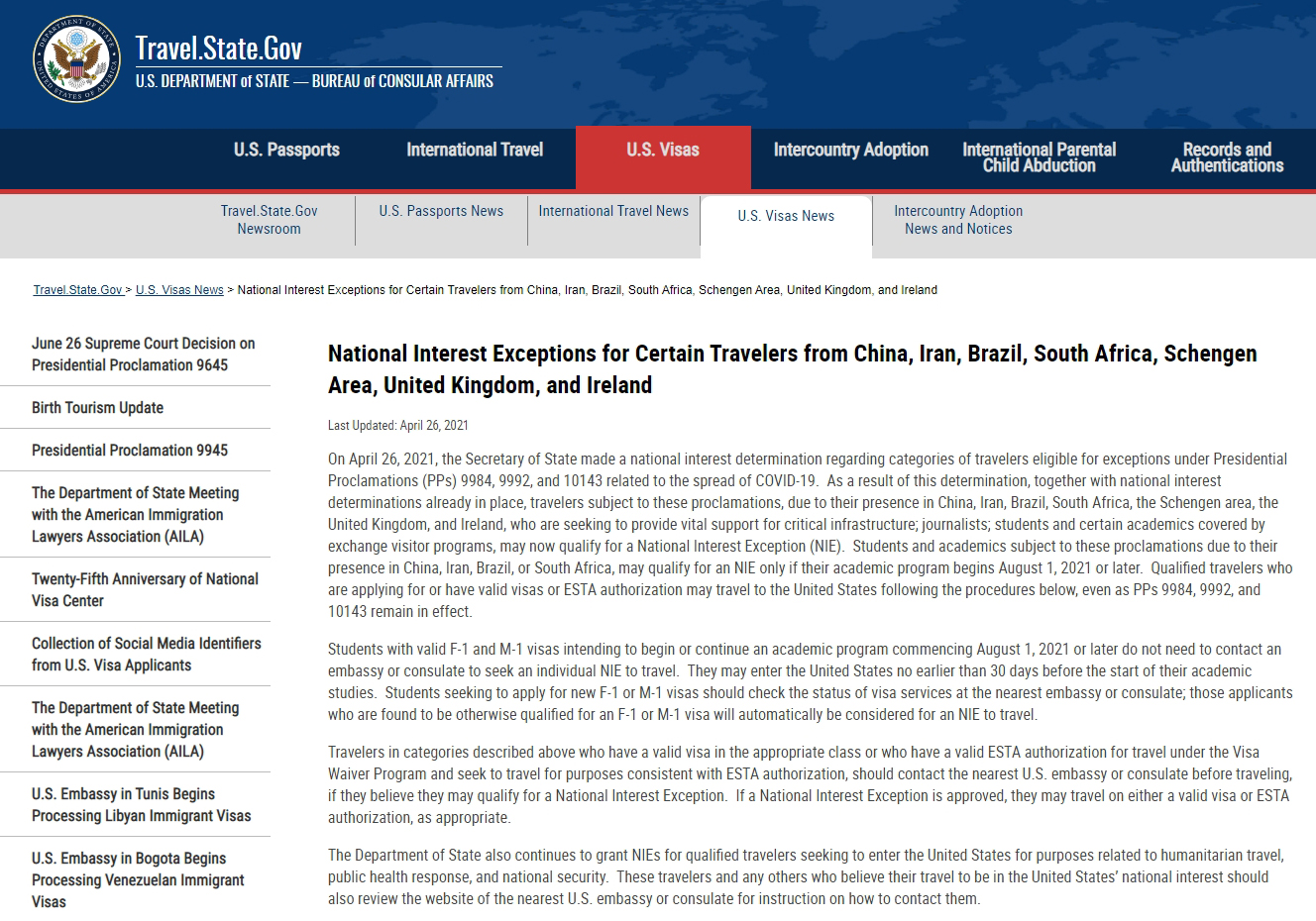 美國最新禁令后，自然探索之旅正當時！