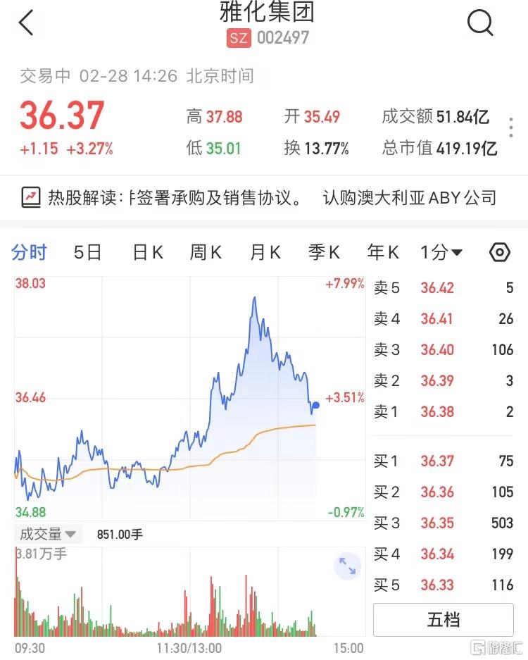 雅化集團(tuán)股票最新動態(tài)與家的溫馨日常觀察
