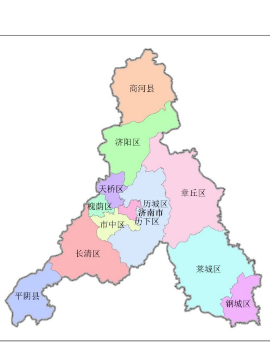 濟(jì)南市最新區(qū)域劃分圖，城市探索之旅啟程